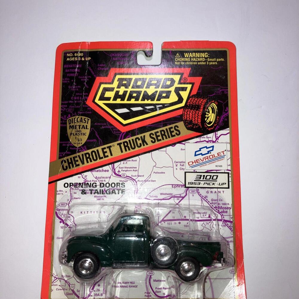 Vintage 1996!Road Champs, Chevrolet Truck Series, 3100 1953 Pick Up NEW